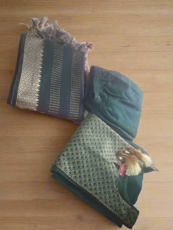 Premium Cotton Unstitched Suit Set with Kota Doria Dupatta - Image 4