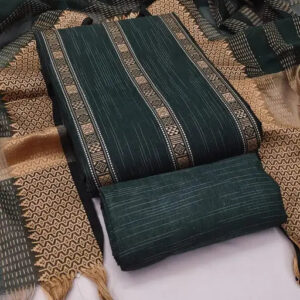 Premium Cotton Unstitched Suit Set with Kota Doria Dupatta