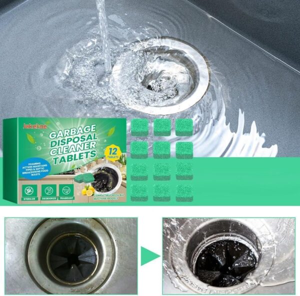 Garbage Disposal Cleaner Deodorizer Tablets (Pack of 12) - Image 3