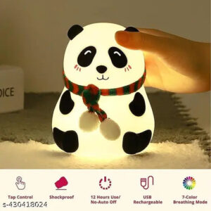 Cute Silicone Panda Bear Night Lamp Light for Bedroom