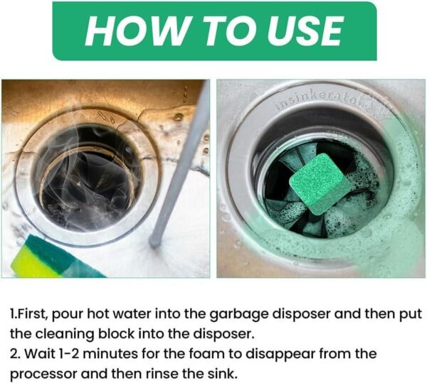 Garbage Disposal Cleaner Deodorizer Tablets (Pack of 12) - Image 6