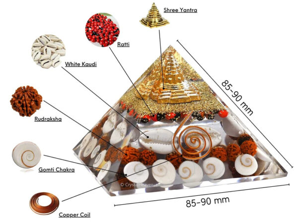 Crystal Wealth Gomati Chakra Shree Yantra Pyramid - Image 7