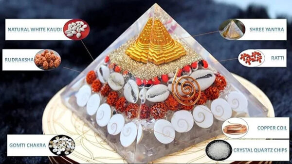 Crystal Wealth Gomati Chakra Shree Yantra Pyramid - Image 8