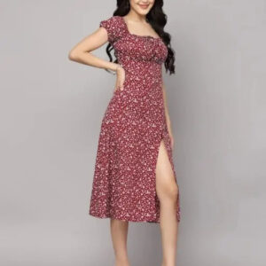 Classy Fashionable Printed Crepe Dress for Women