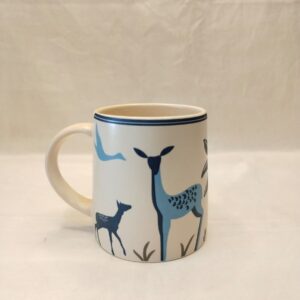 Premium Set Of 2 Blue Printed Ceramic Mugs